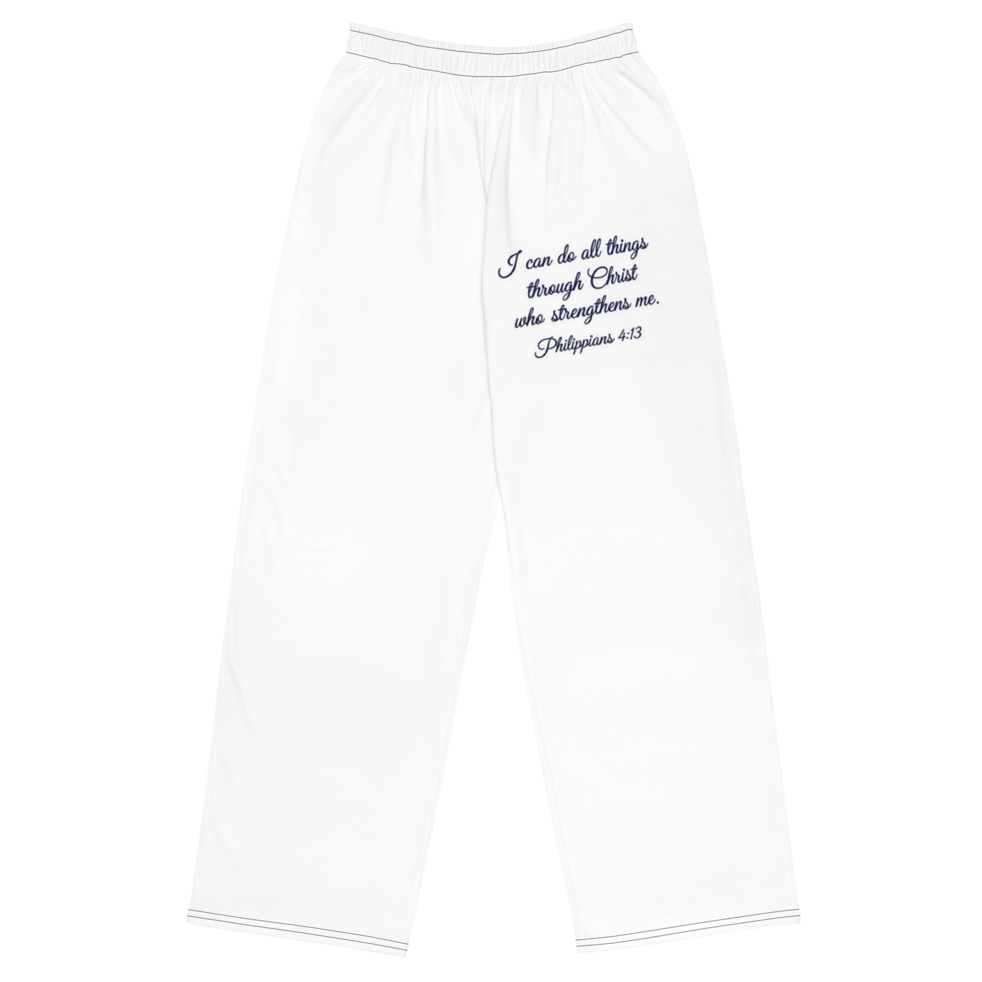 All-over print unisex wide-leg pants – Wear the Word