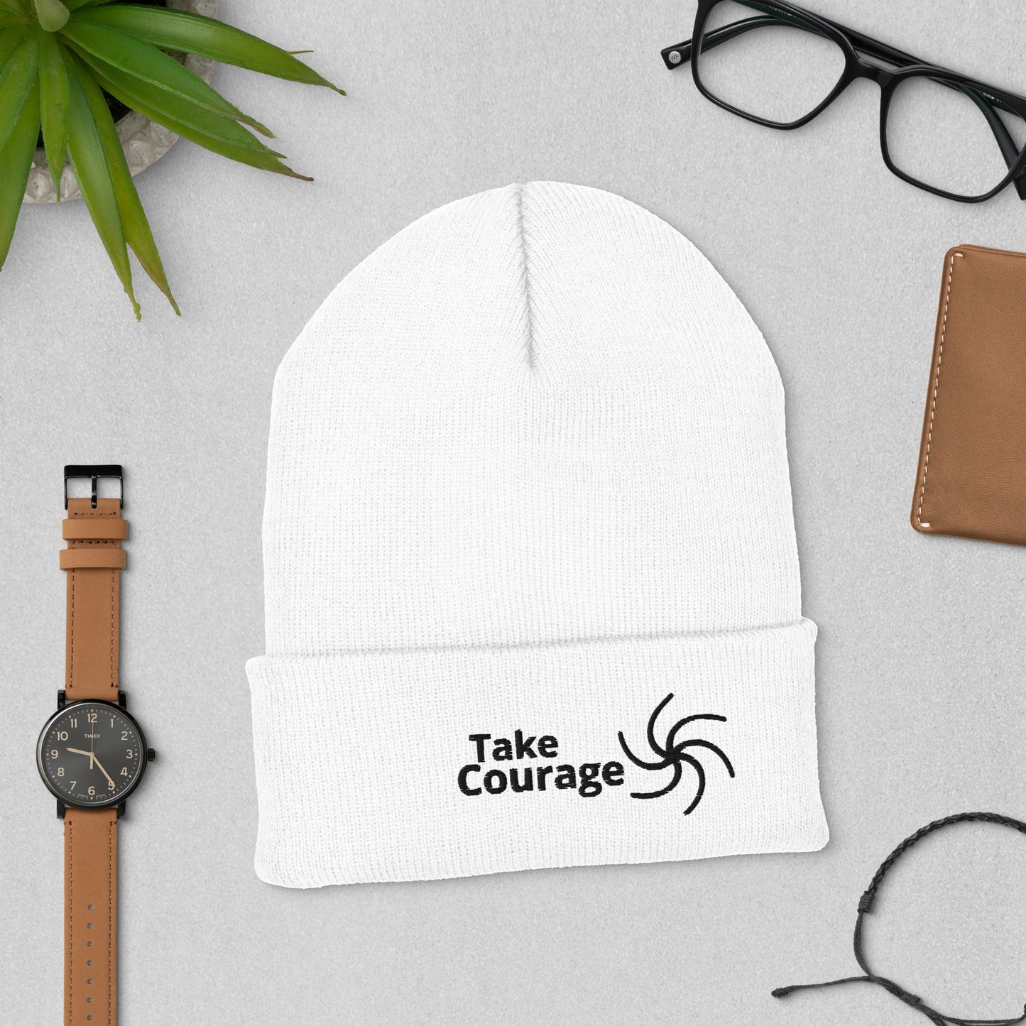 Wear the WordCuffed BeanieEMBROIDERY
