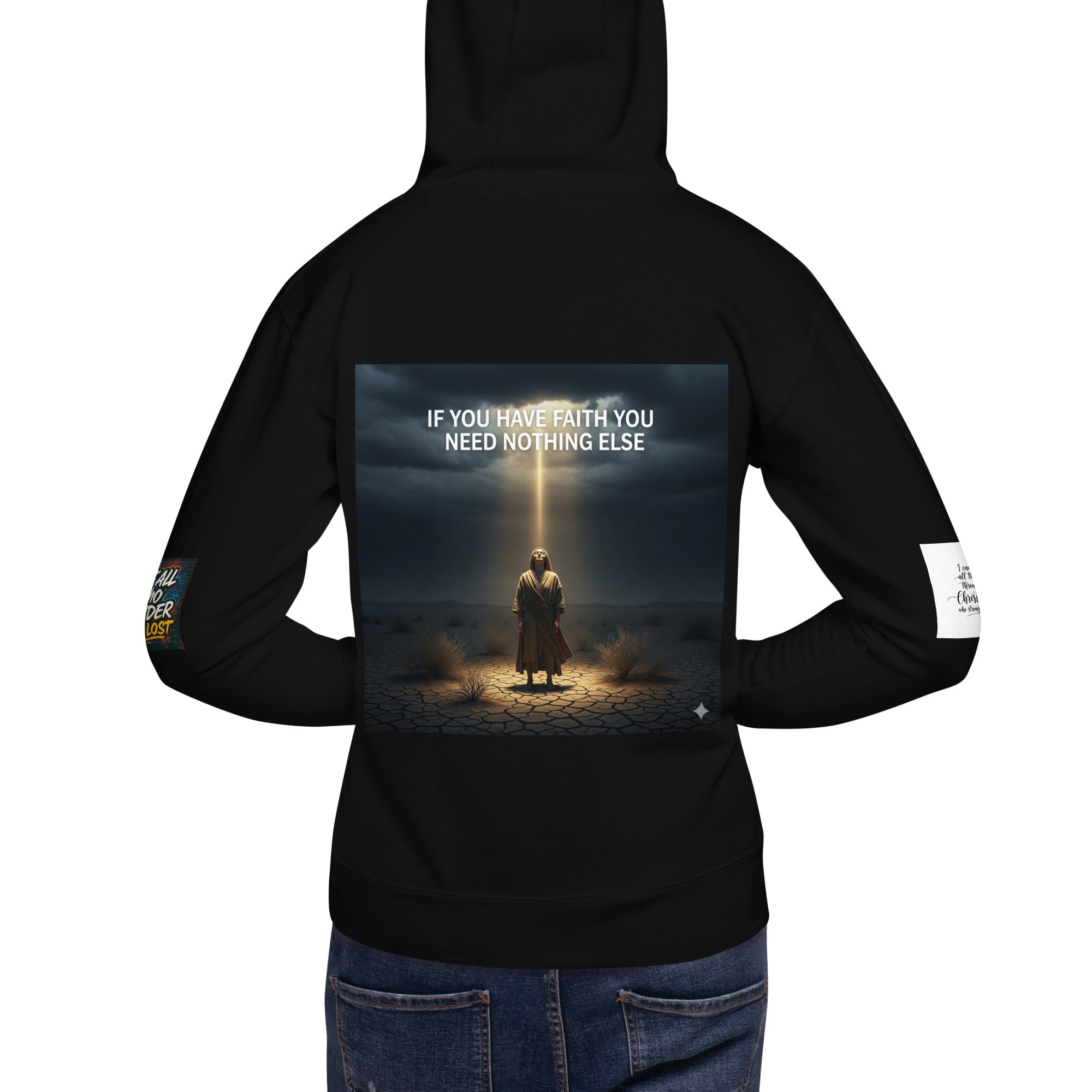 Custom print Unisex Hoodie 65/35 blended cotton polyester BL